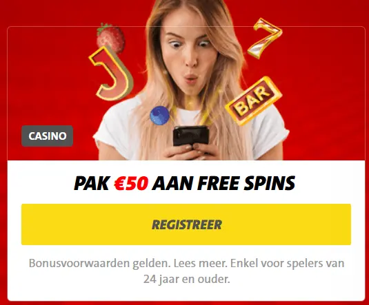 Bonus met Jacks Casino gratis spins