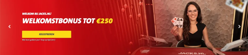 Welkomstbonus voor Jacks Casino Live